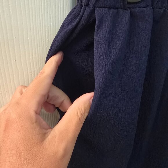 Navy Cropped Pants (#9) - Picture 2 of 2